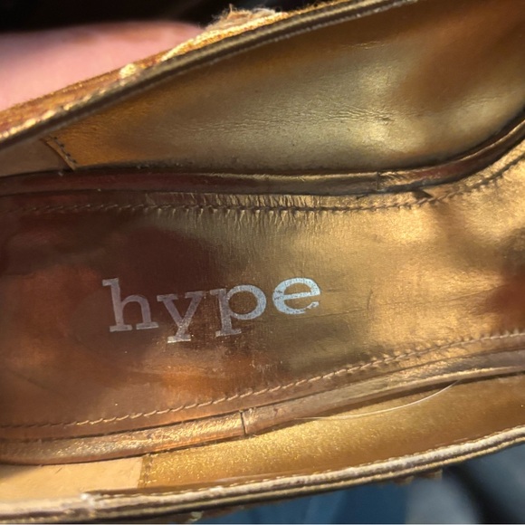 Hype Yellow Wedge Peep-Toe Shoes - Picture 5 of 5